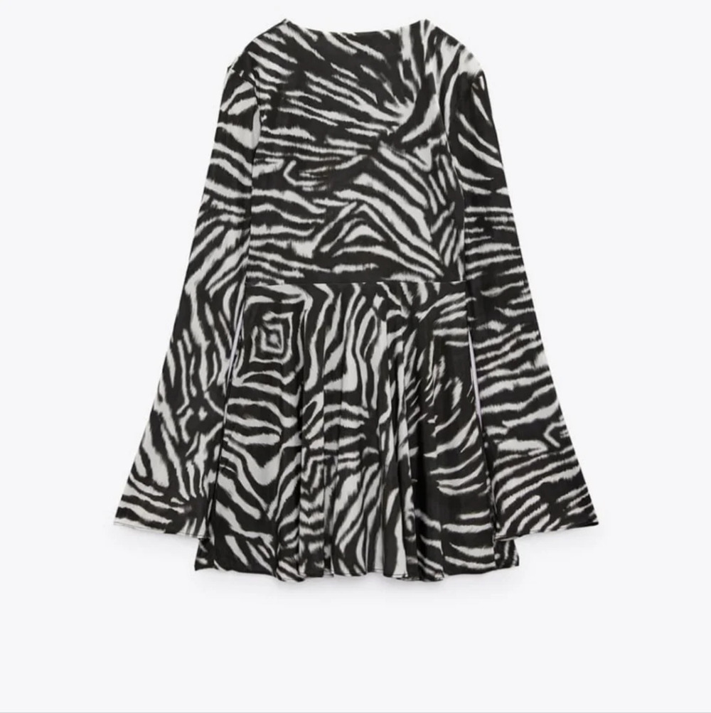 Zara Zebra Printed Dress NWT - Picture 4 of 12